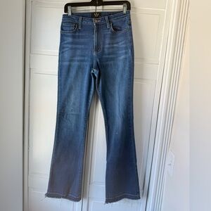 Classic Blue Women's high waisted boot cut Jeans